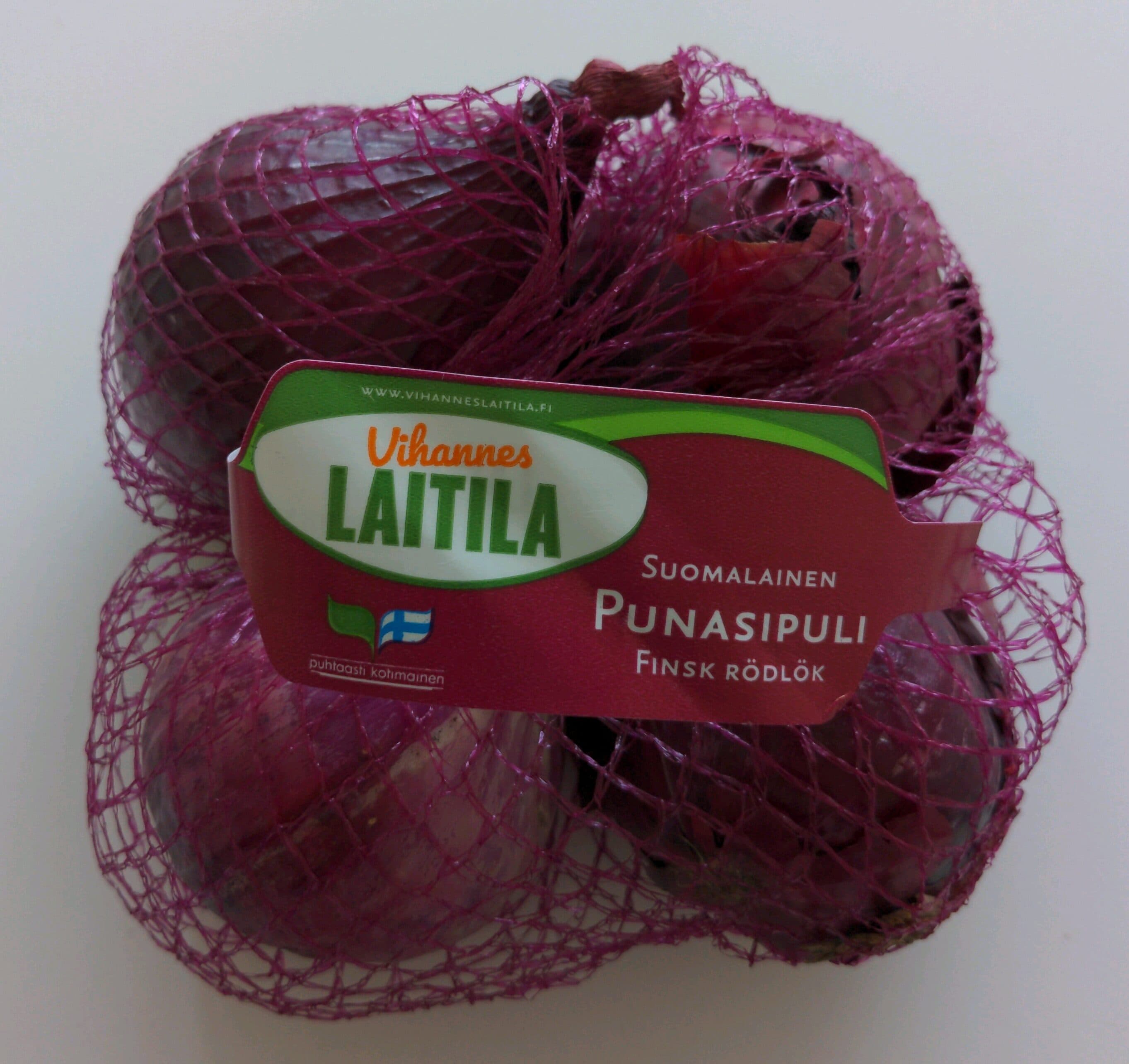 Vihannes-Laitila Suomalainen punasipuli packshot