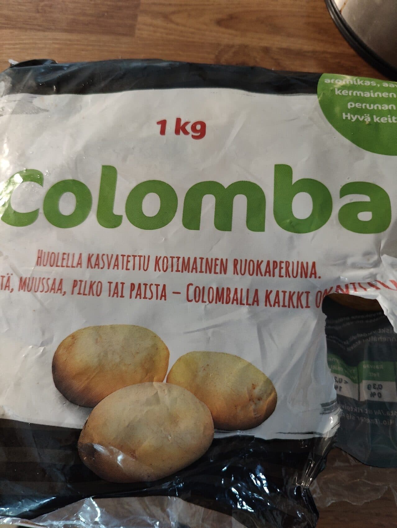 Colomba Ruokaperuna packshot