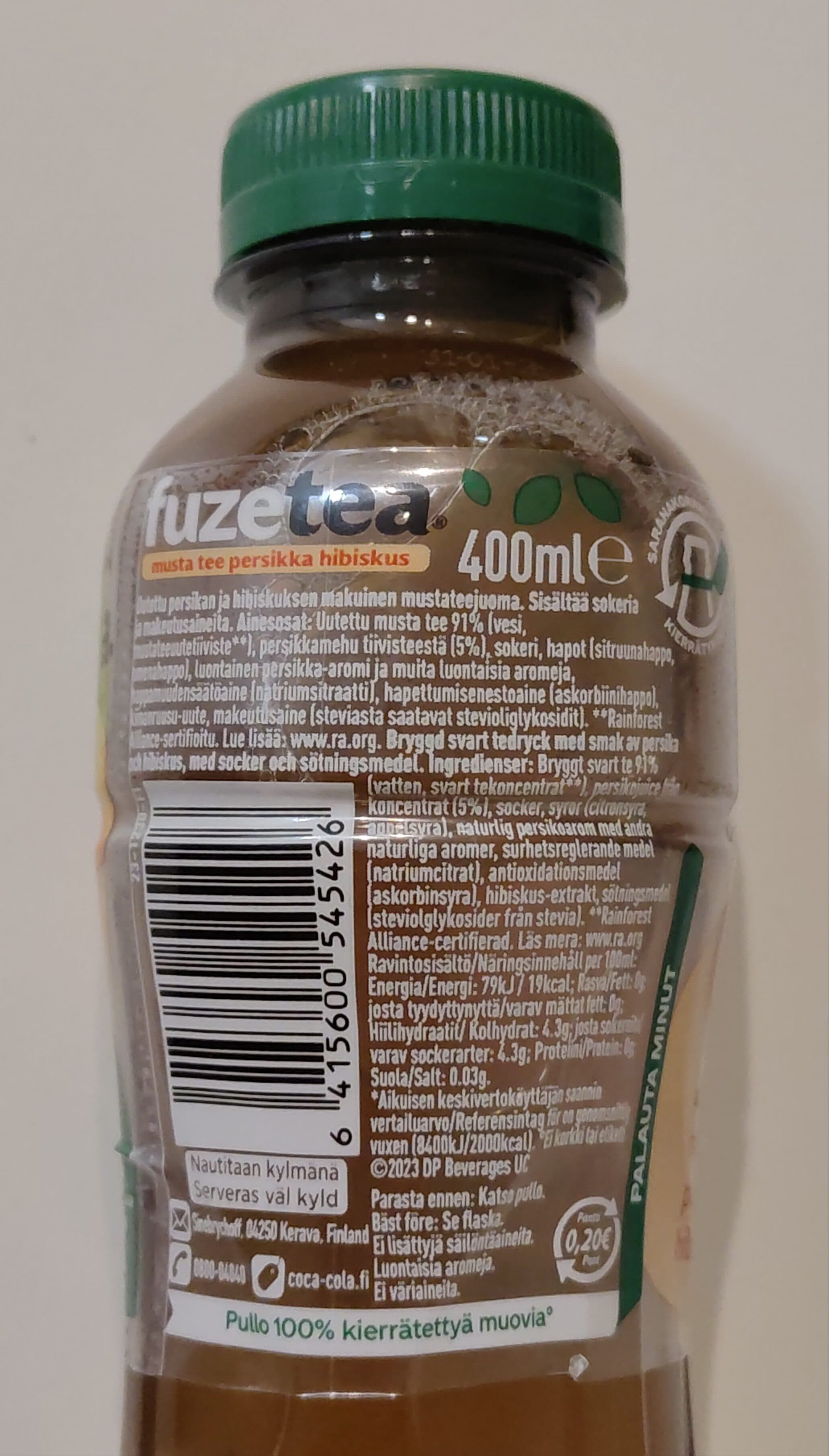 fuzetea Persikka ja hibiskus jäätee packshot