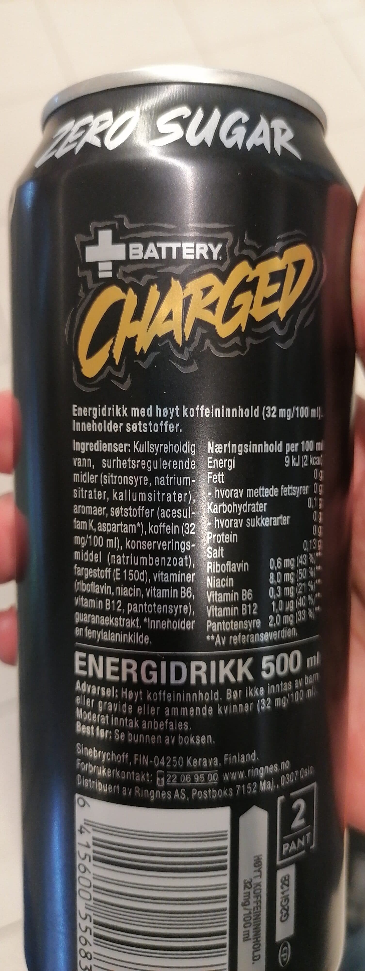 BATTERY Battery No Calorie packshot