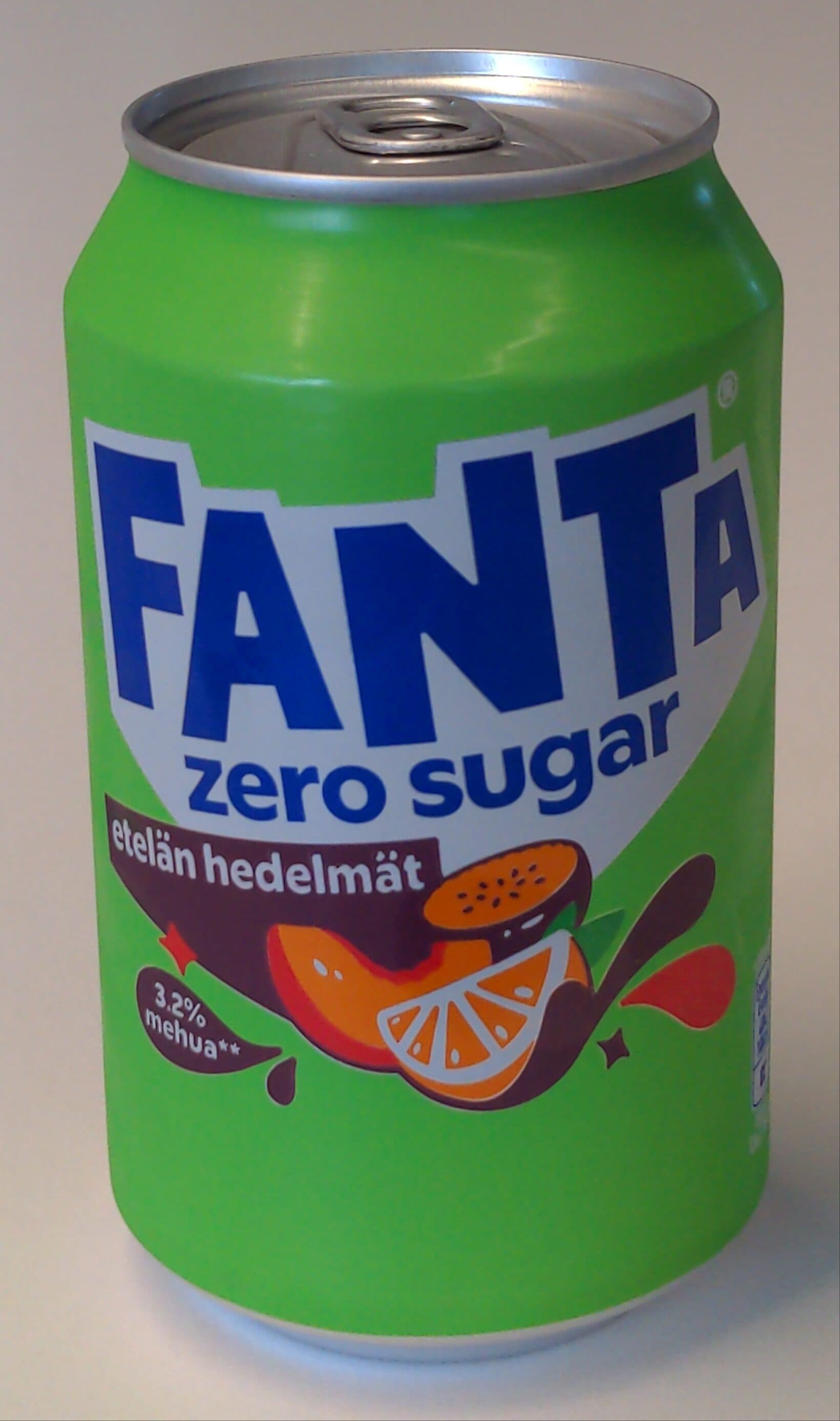 Fanta Zero Sugar Etelän Hedelmät packshot
