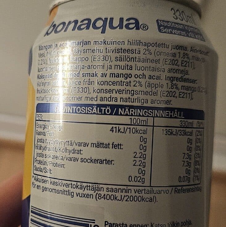 Bonaqua Juicy Mango & Acai Kupliva packshot