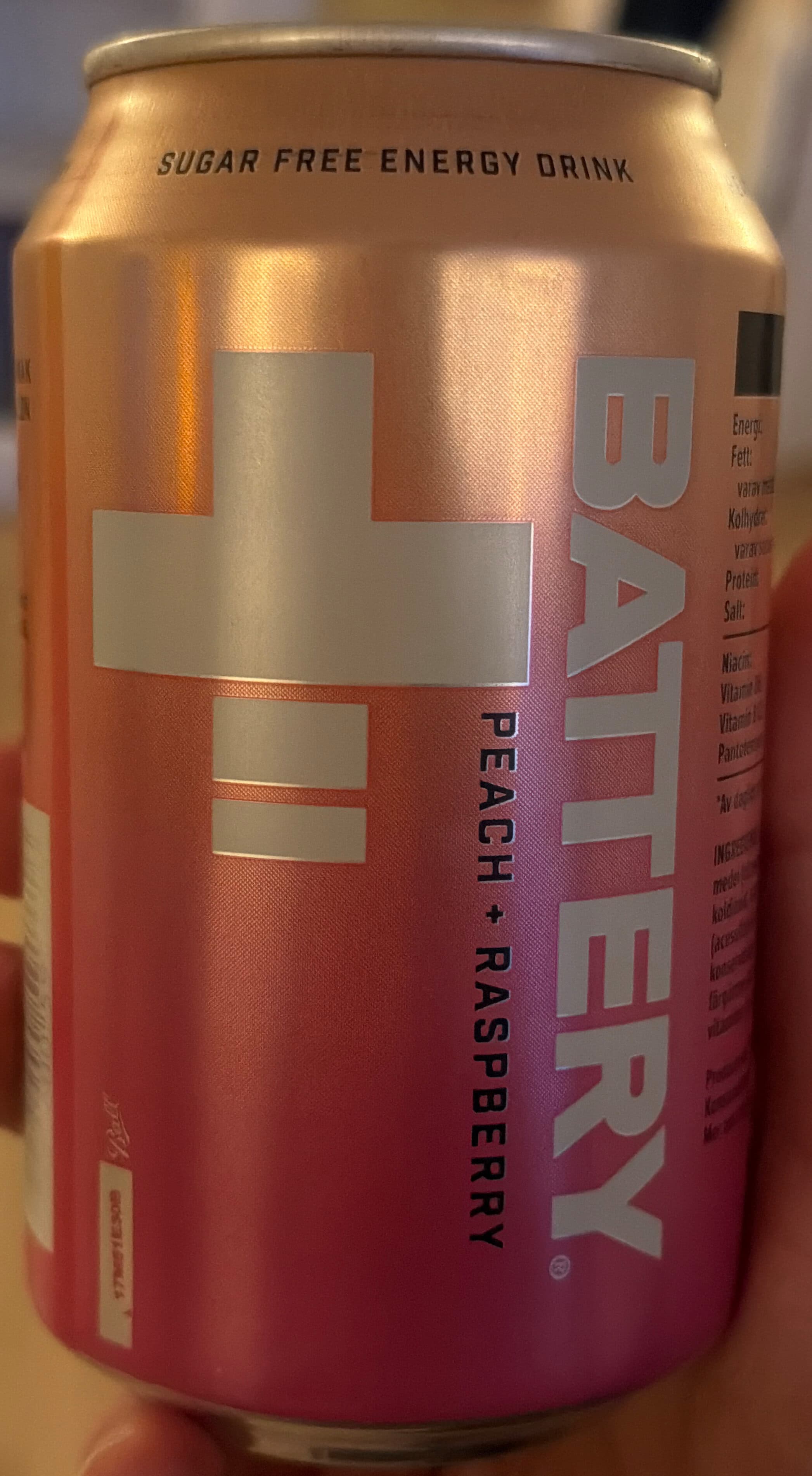 Battery Peach Raspberry packshot