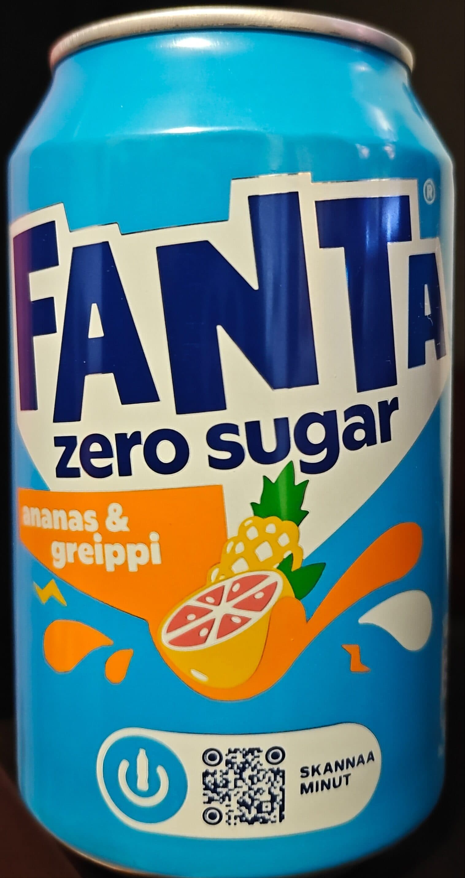 Fanta Ananas & greippi Zero packshot