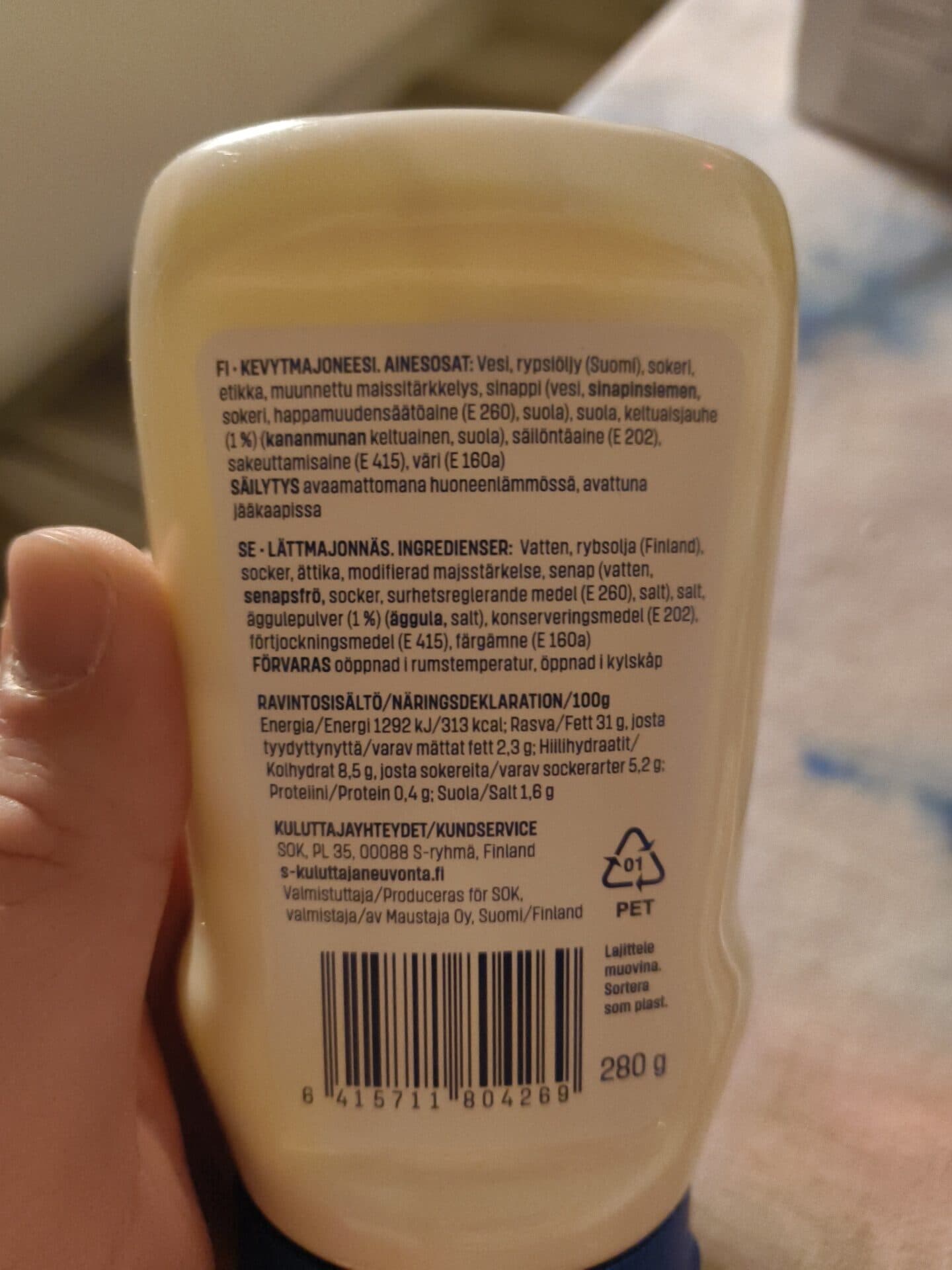 Kotimaista Kevyt Majoneesi packshot