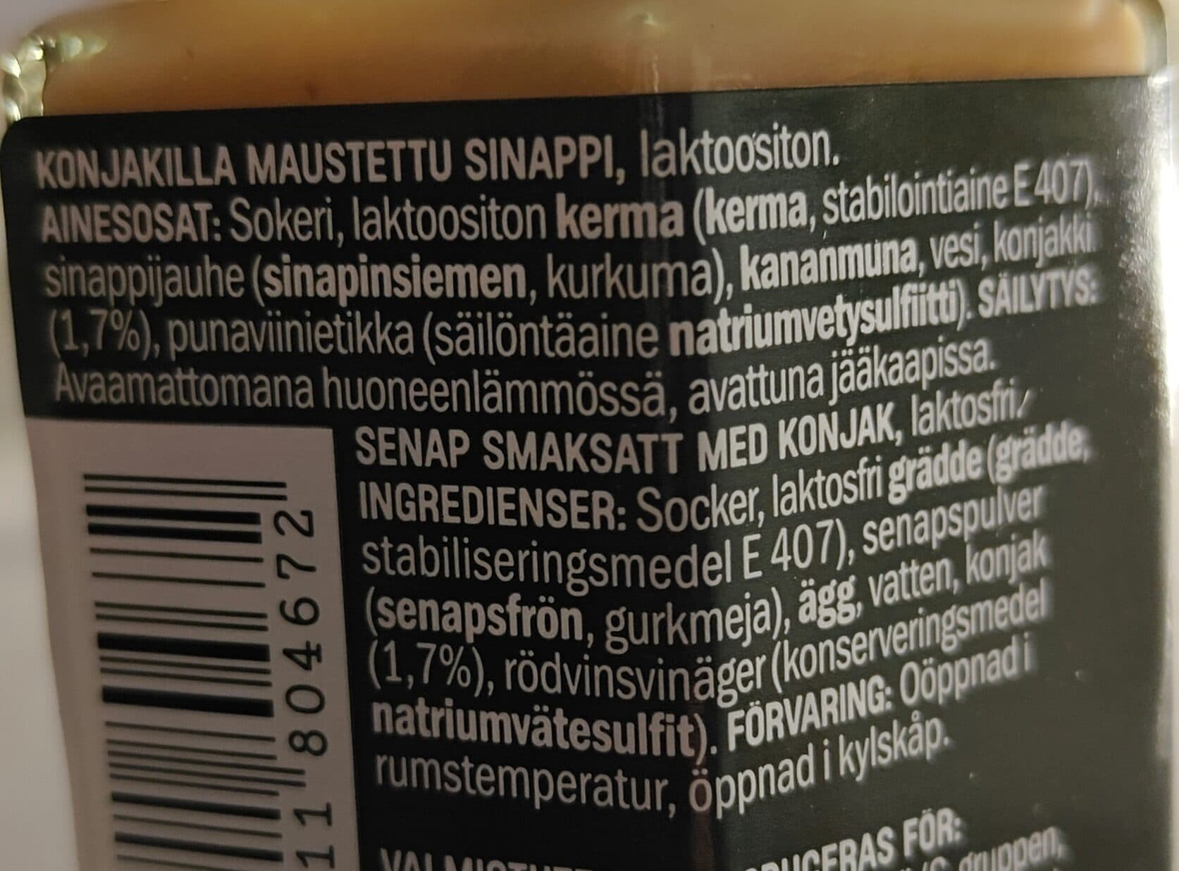 Herkku Konjakki sinappi packshot