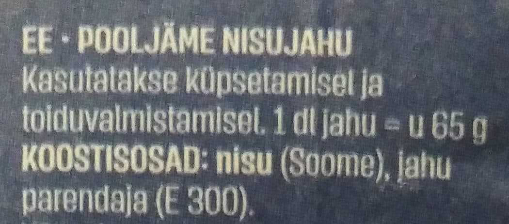 Kotimaista Puolikarkea vehnäjauho packshot
