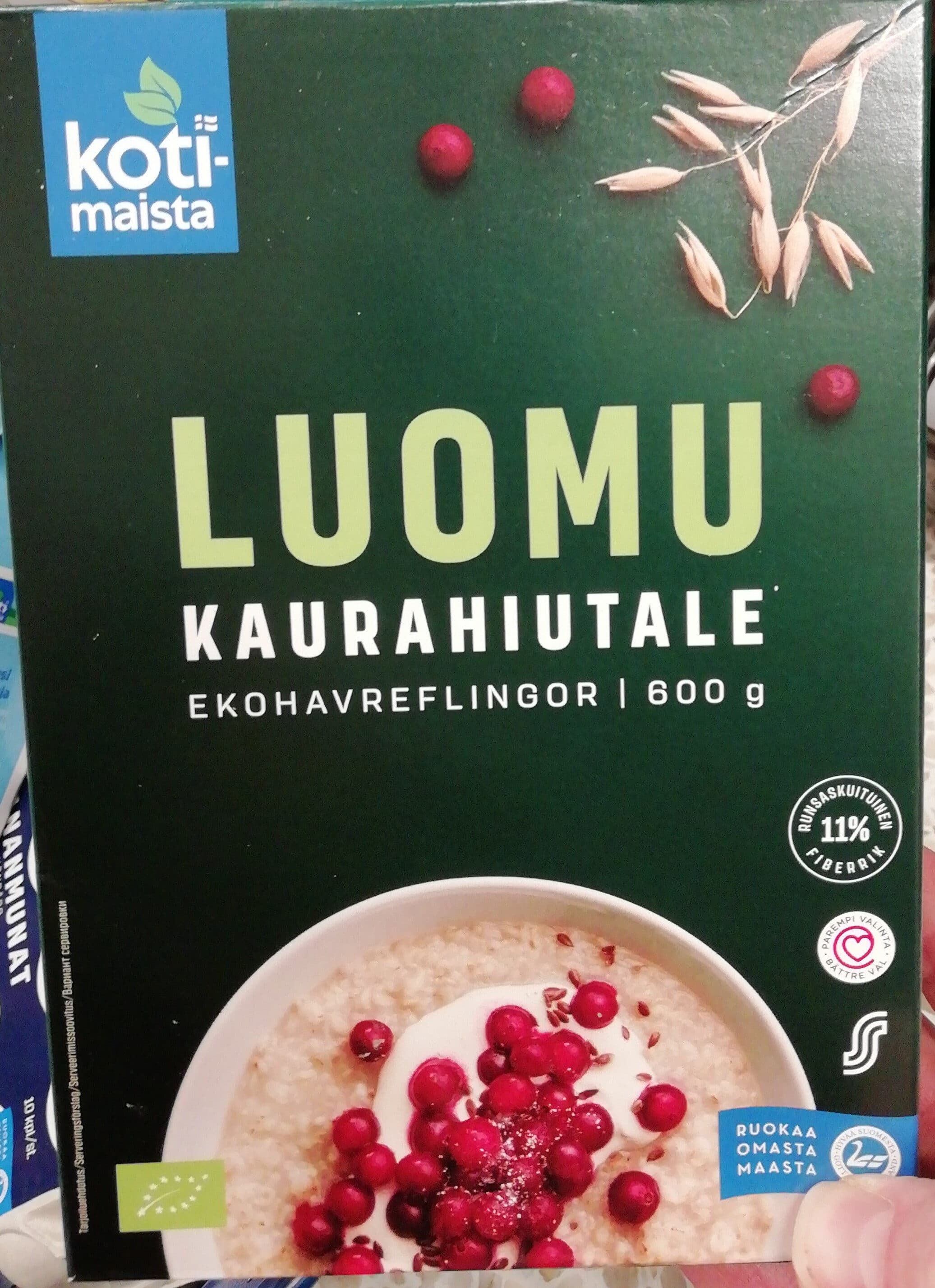 Myllyn Paras Luomukaurahiutale packshot