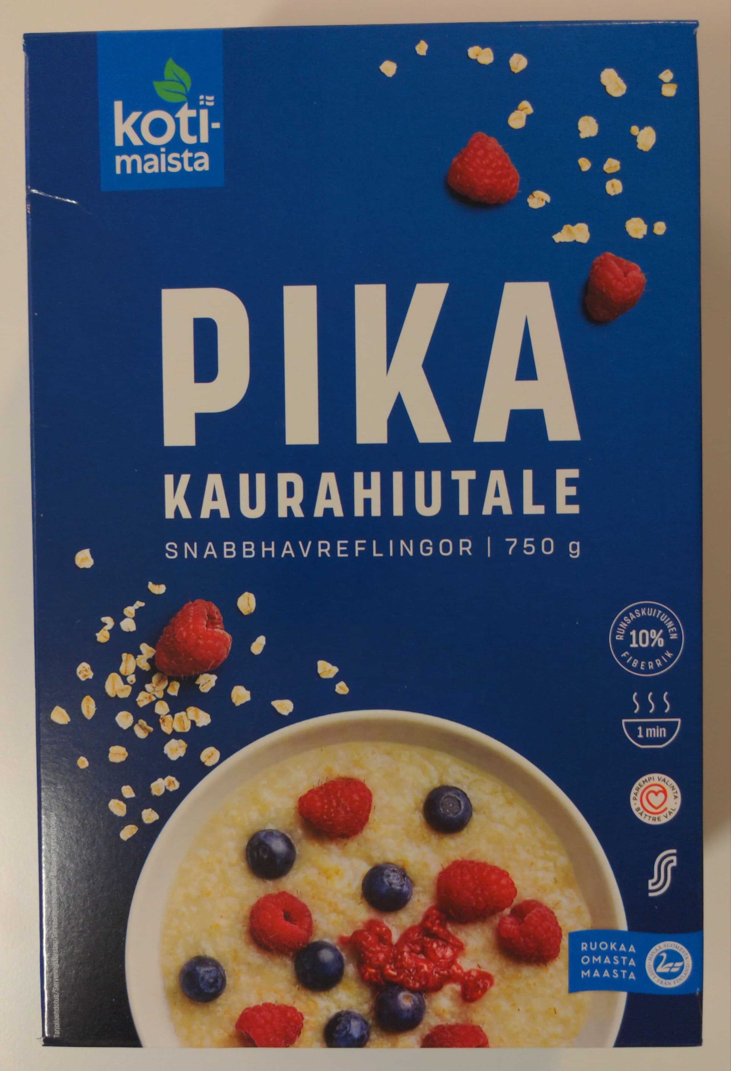 Kotimaista Pika kaurahiutale packshot