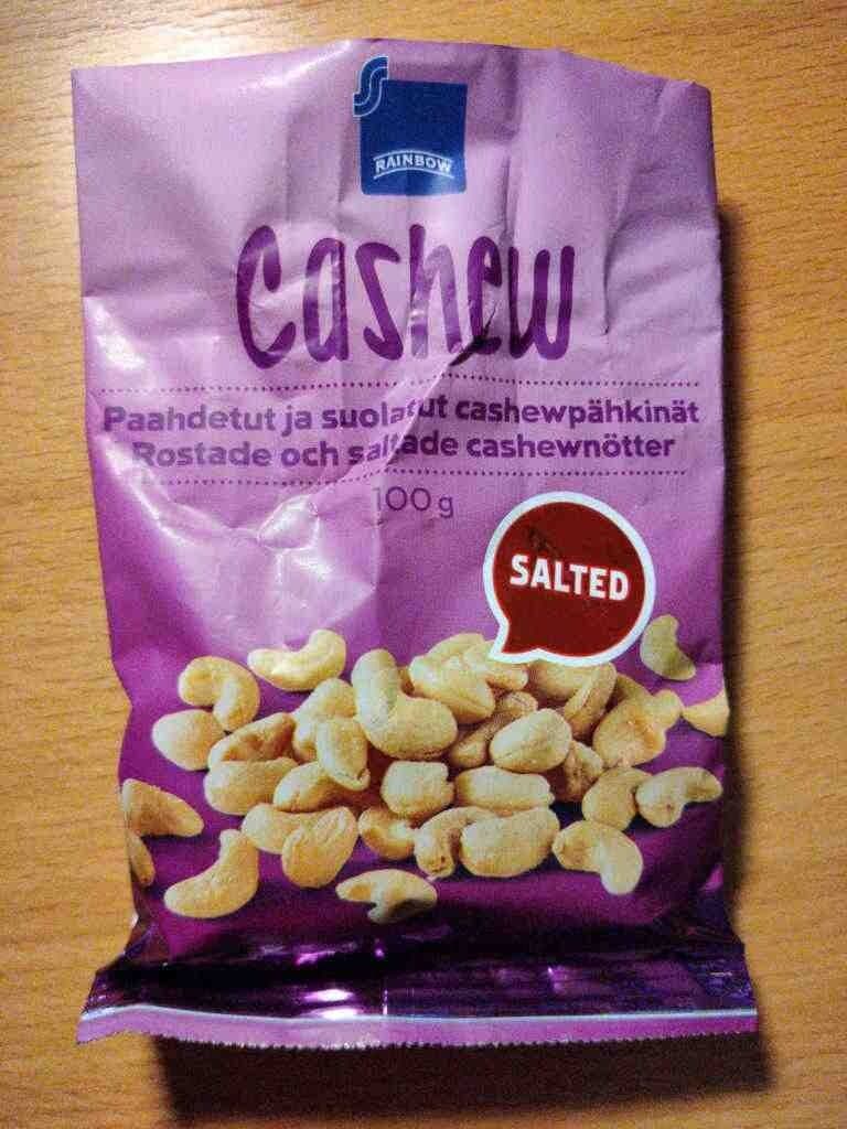 Rainbow Cashew - Paahdetut ja suolatut cashewpähkinät packshot