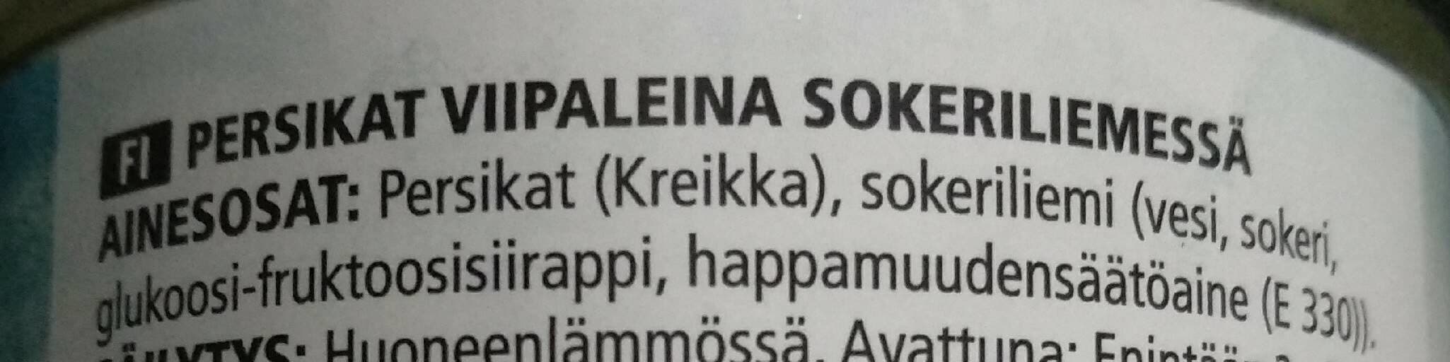 Rainbow Persikat viipaleina sokeriliemessä packshot