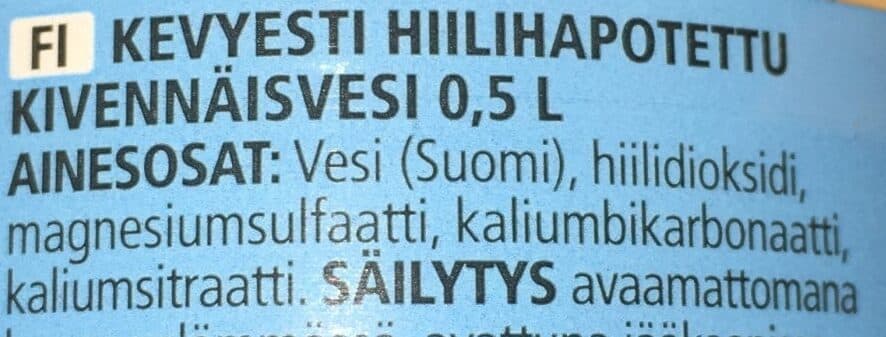 Kotimaista Kivennäisvesi packshot