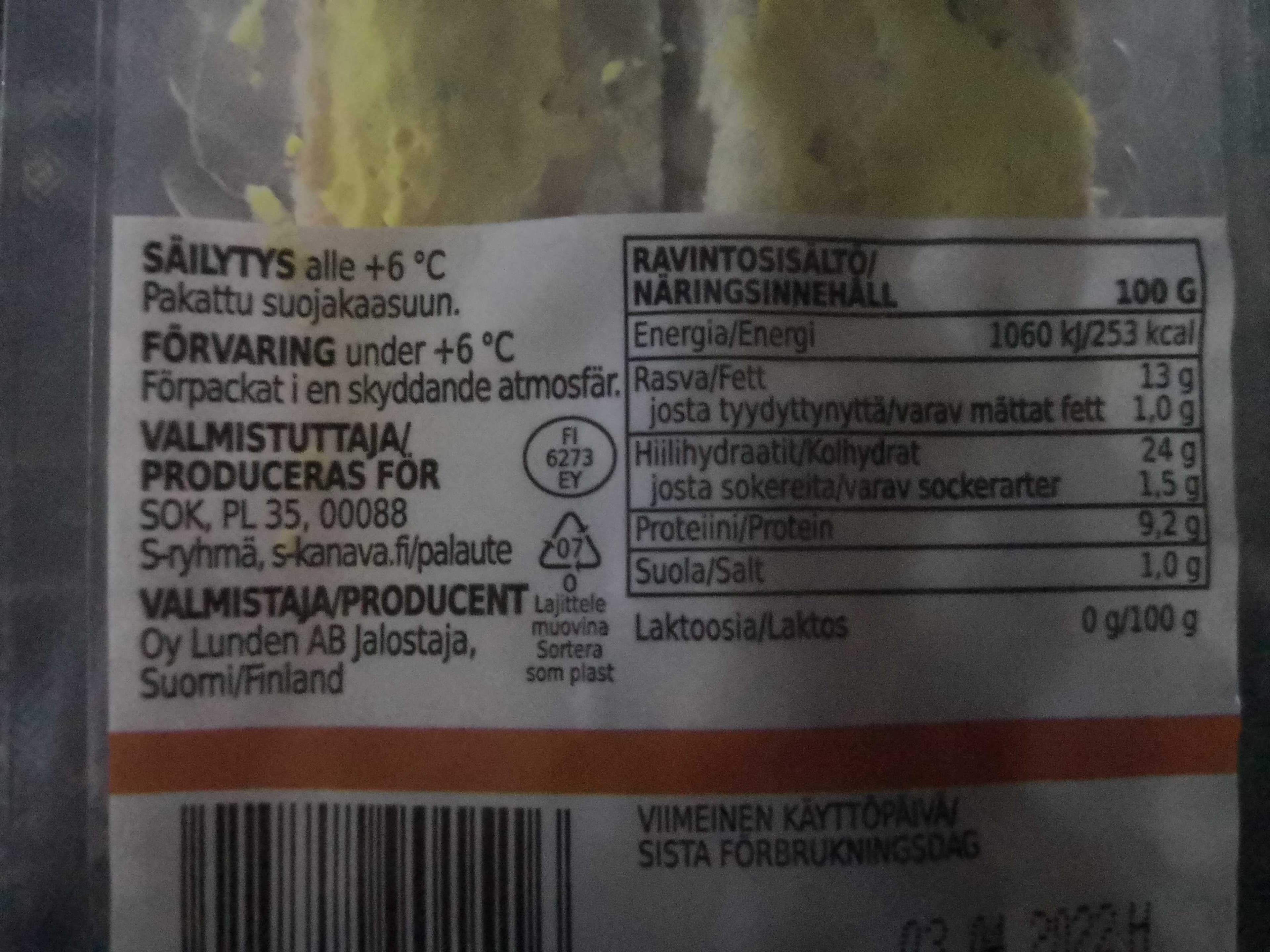 Rainbow Kana kolmioleipä packshot