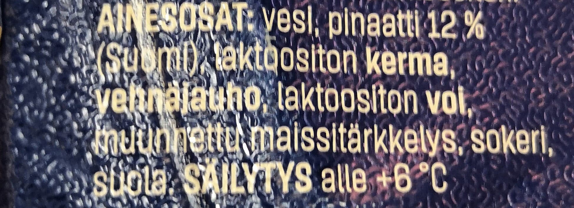 Kotimaista Pinaattikeitto packshot