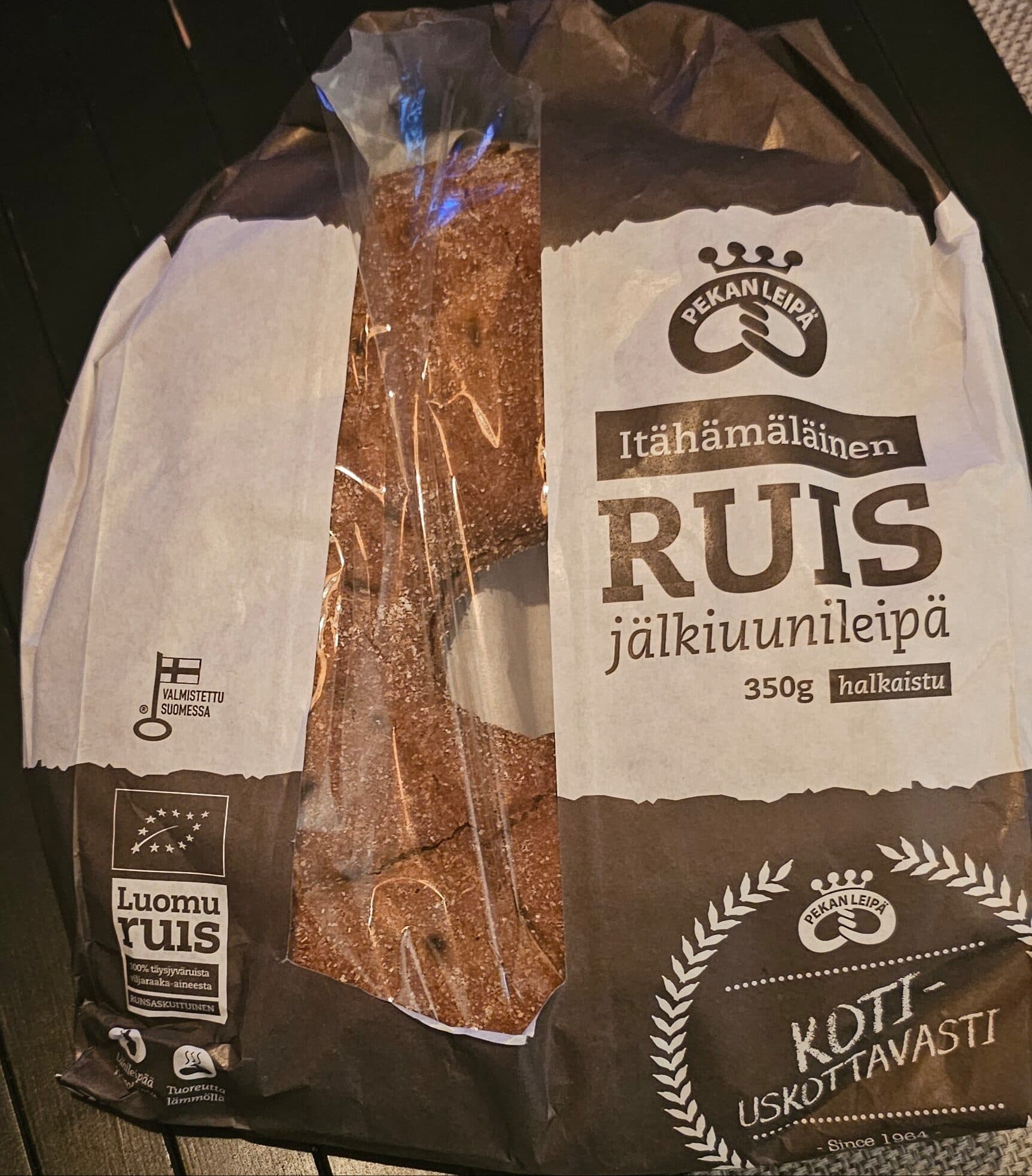 Pekan leipä Itähämäläinen Ruis jälkiuunileipä packshot