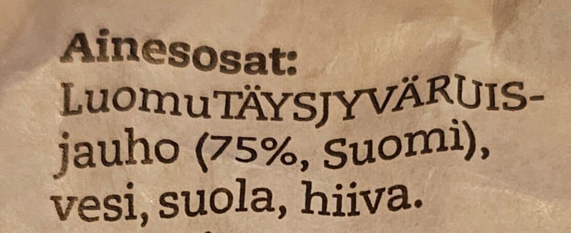 Pekan leipä Itähämäläinen Ruis jälkiuunileipä packshot