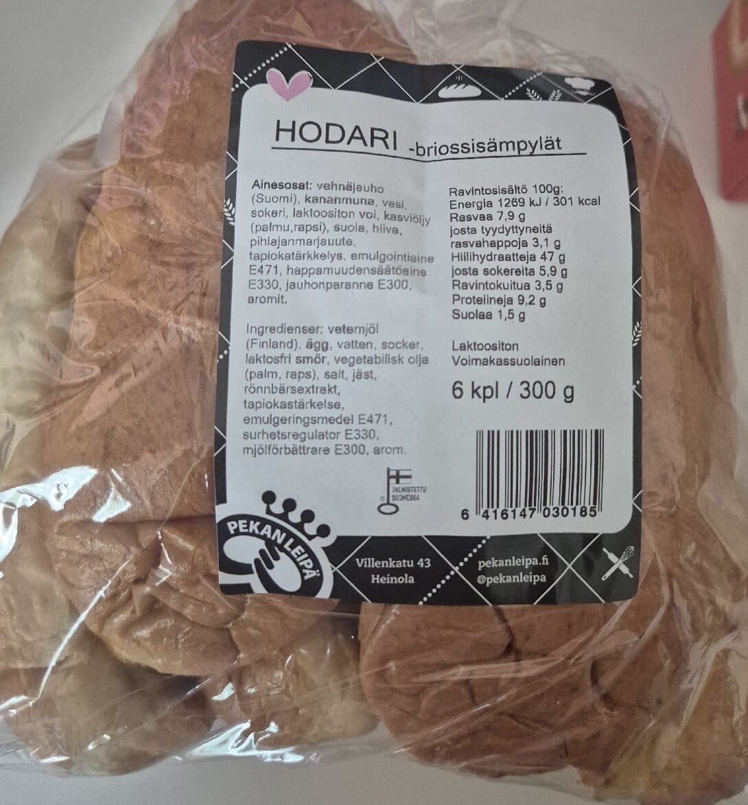 Pekan Leipä Hodari Briossi packshot
