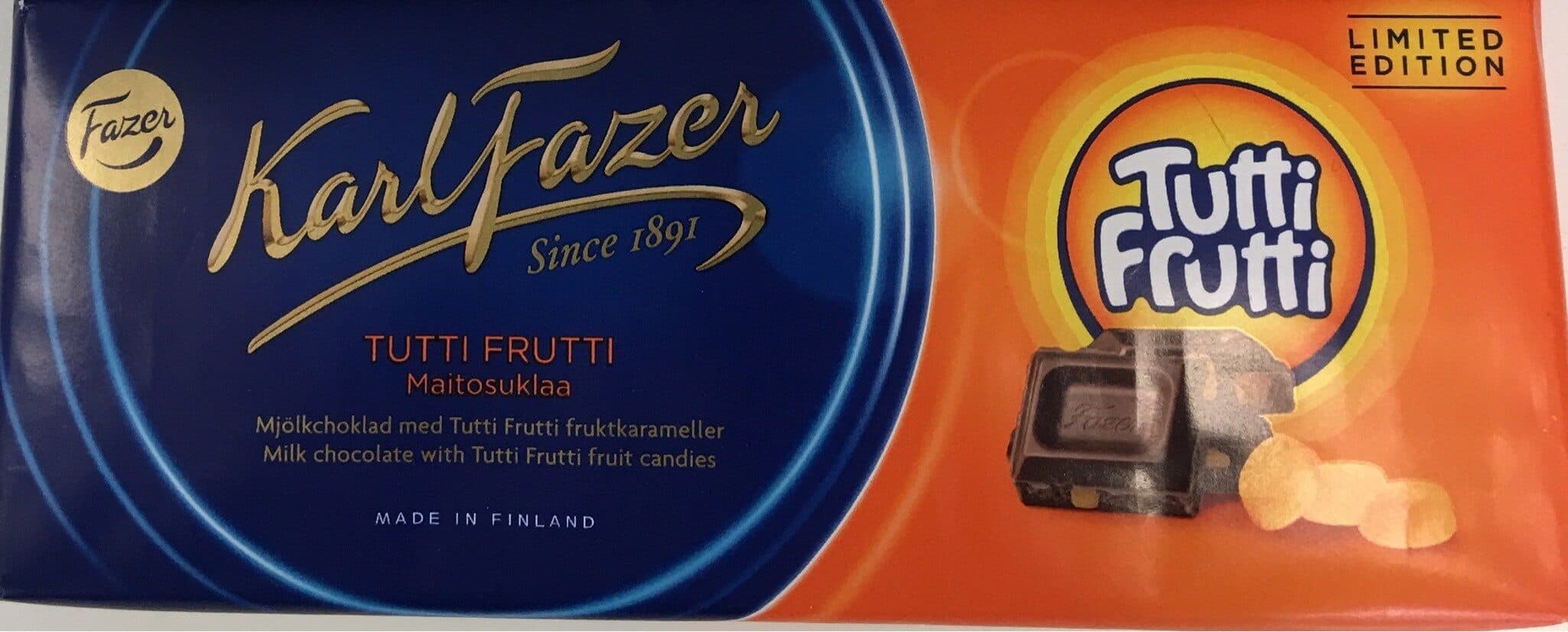 Fazer Karl Fazer Tutti Frutti packshot