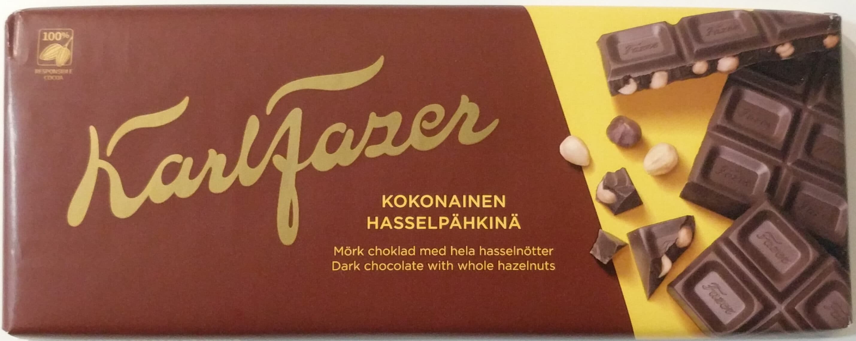 Fazer Karl Fazer kokonainen hasselpähkinä packshot