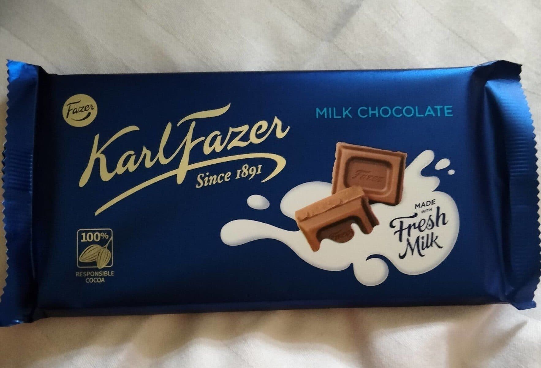 Fazer Milk chocolate packshot