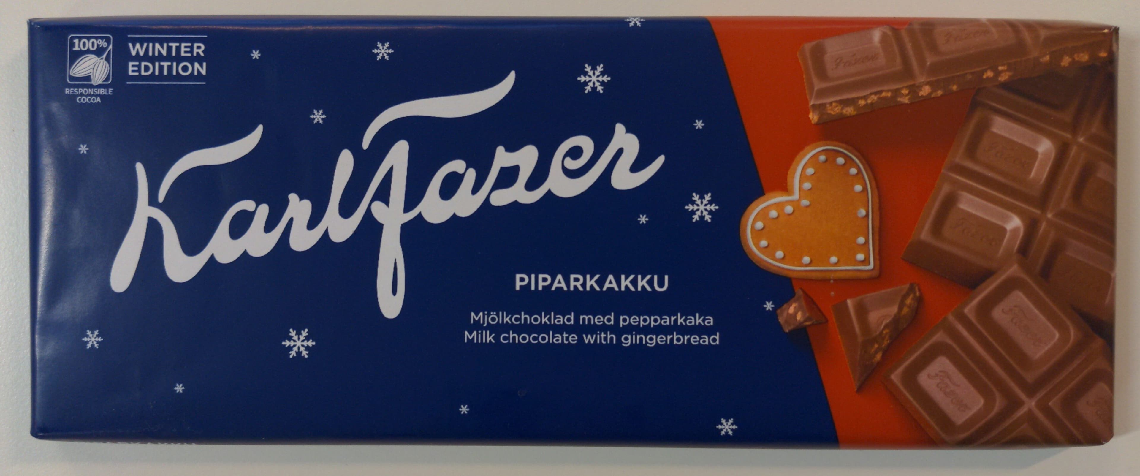Fazer Winter Edition Piparkakku Maitosuklaa packshot