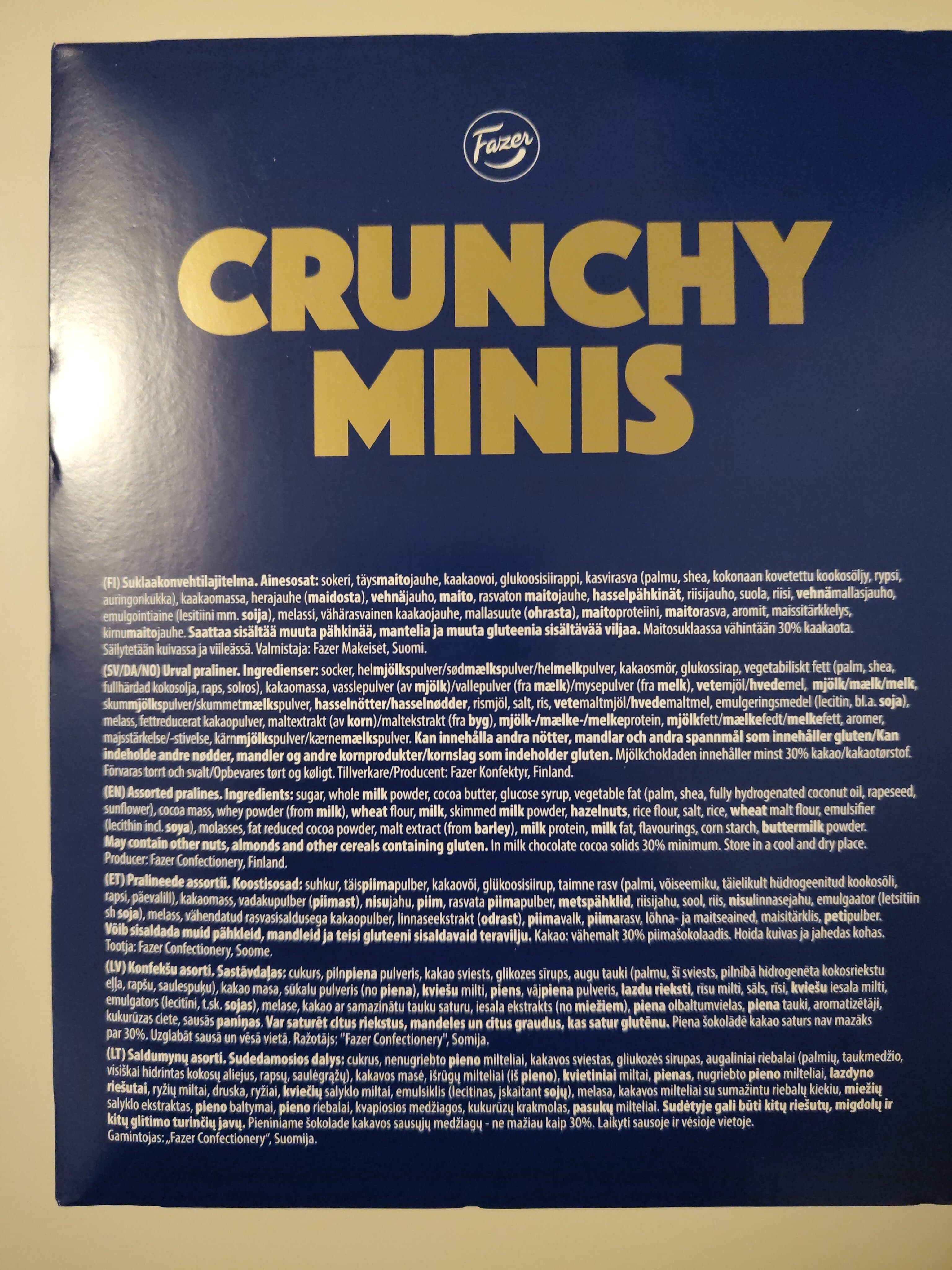 Fazer Crunchy Minis packshot