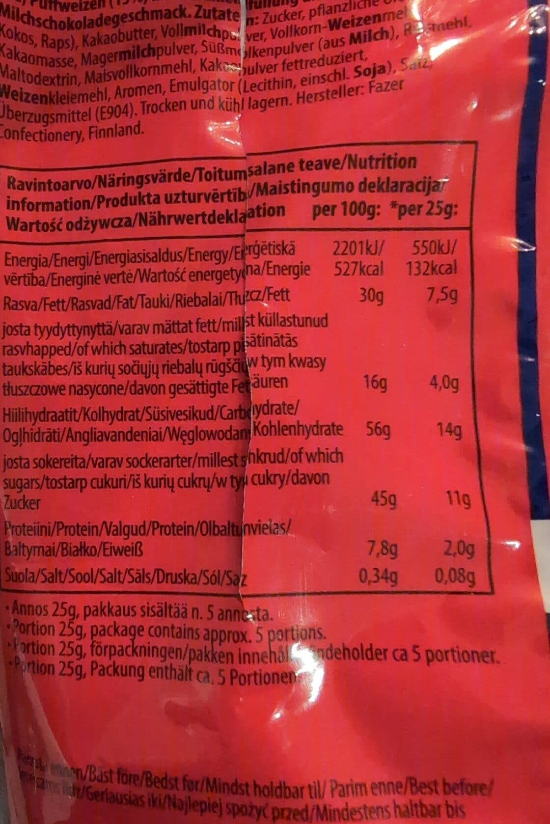 Fazer Dumle Snacks Crunchy Puffs packshot