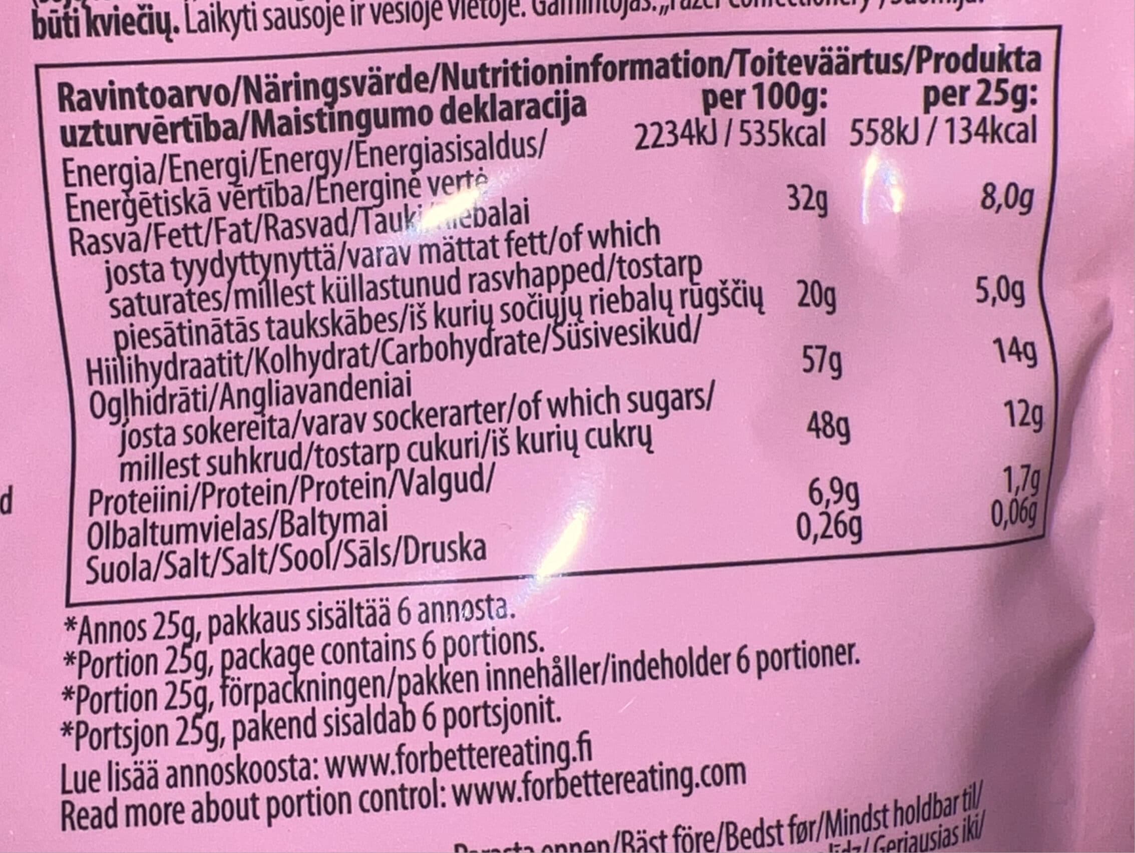 Fazer Suffeli Puffi Snacks packshot