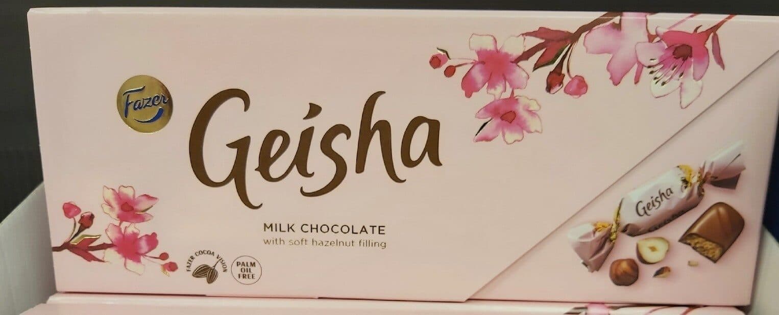 Fazer Geisha Milk Chocolates With Hazelnut Nougat Filling packshot