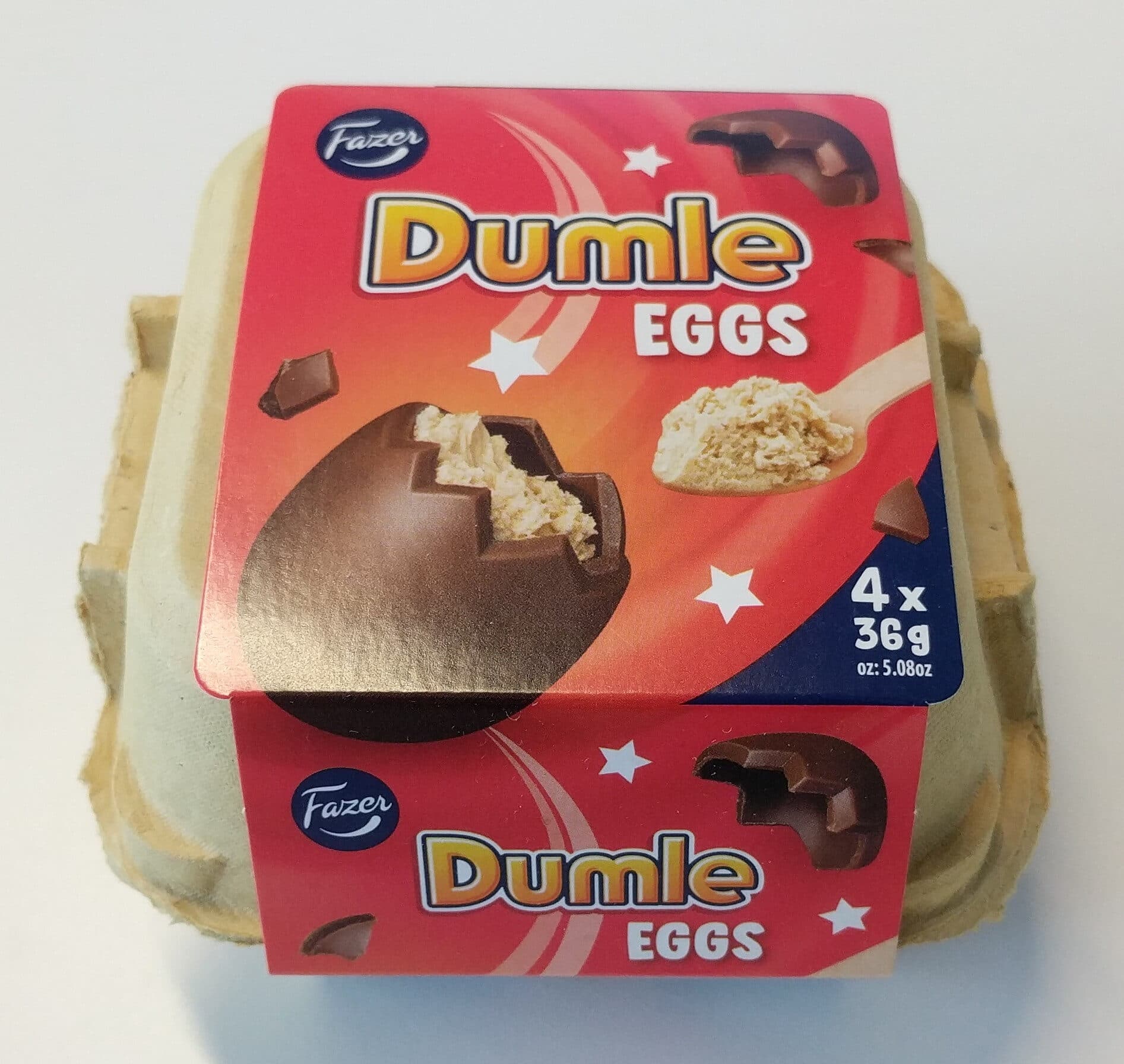 Fazer Dumle Mousse egg 4-pack packshot