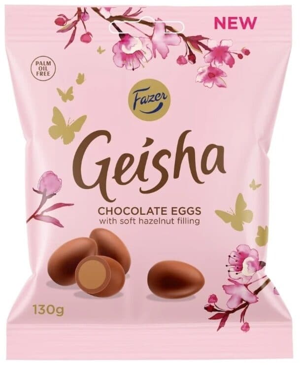 Fazer Geisha Chocolate Eggs packshot
