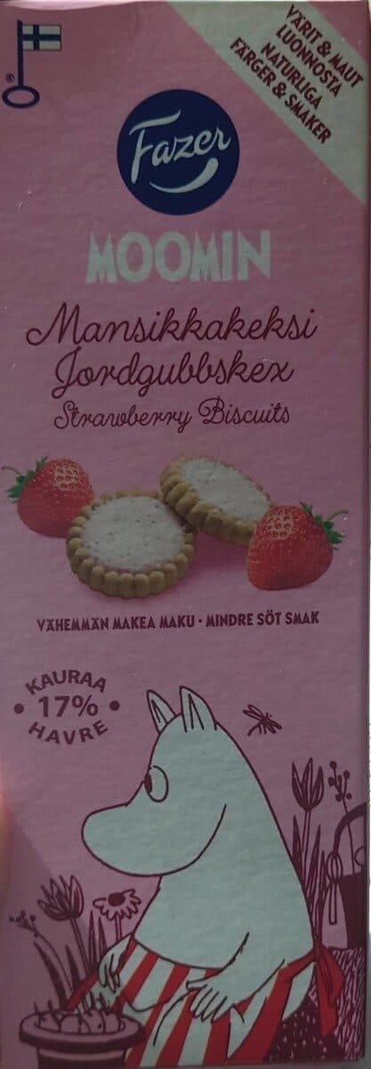 Fazer Moomin Strawberry Biscuits packshot