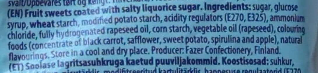 Fazer Tutti Frutti Salty Fruits packshot