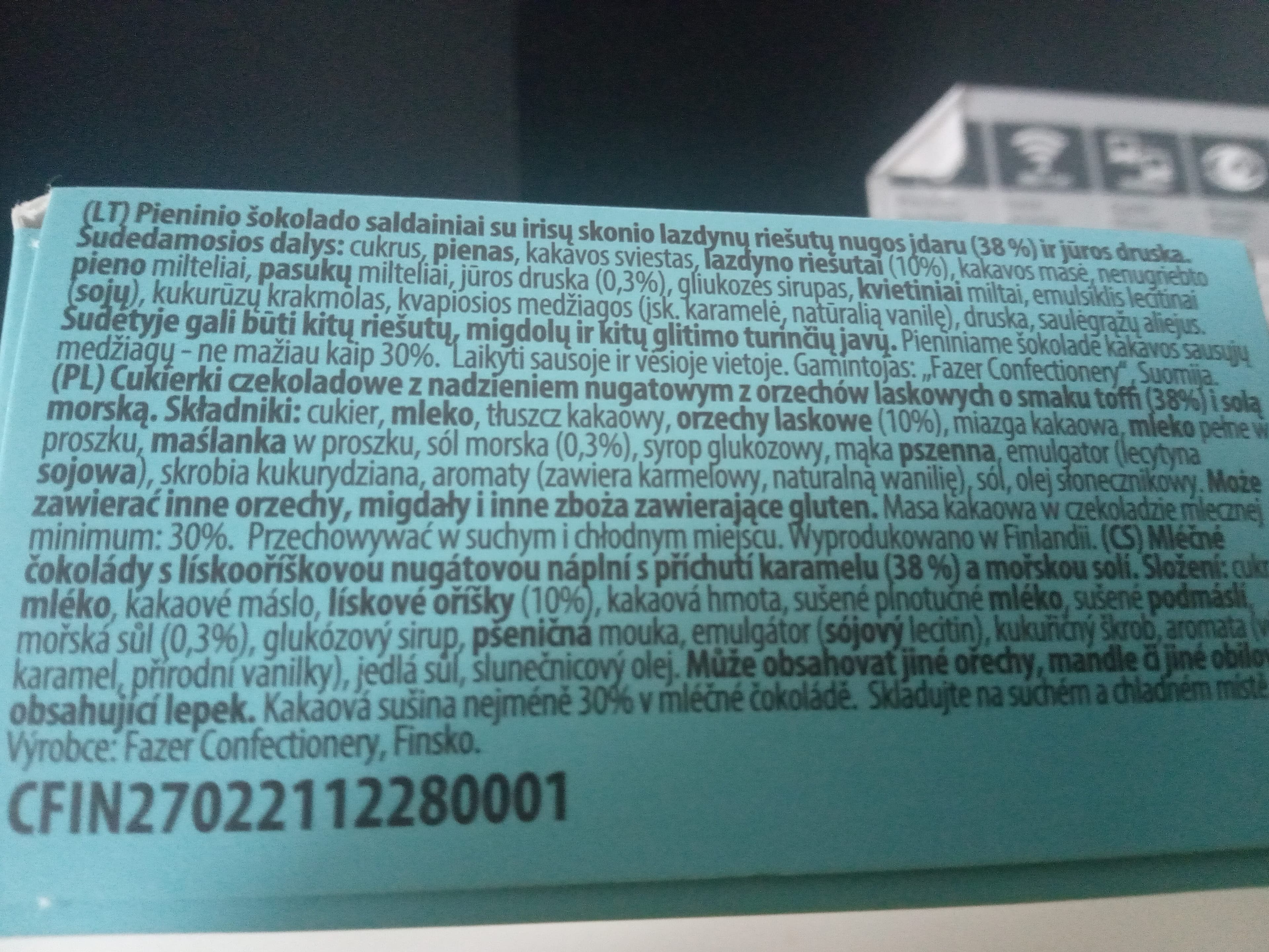Fazer Geisha - caramel and sea salt milk chocolate packshot