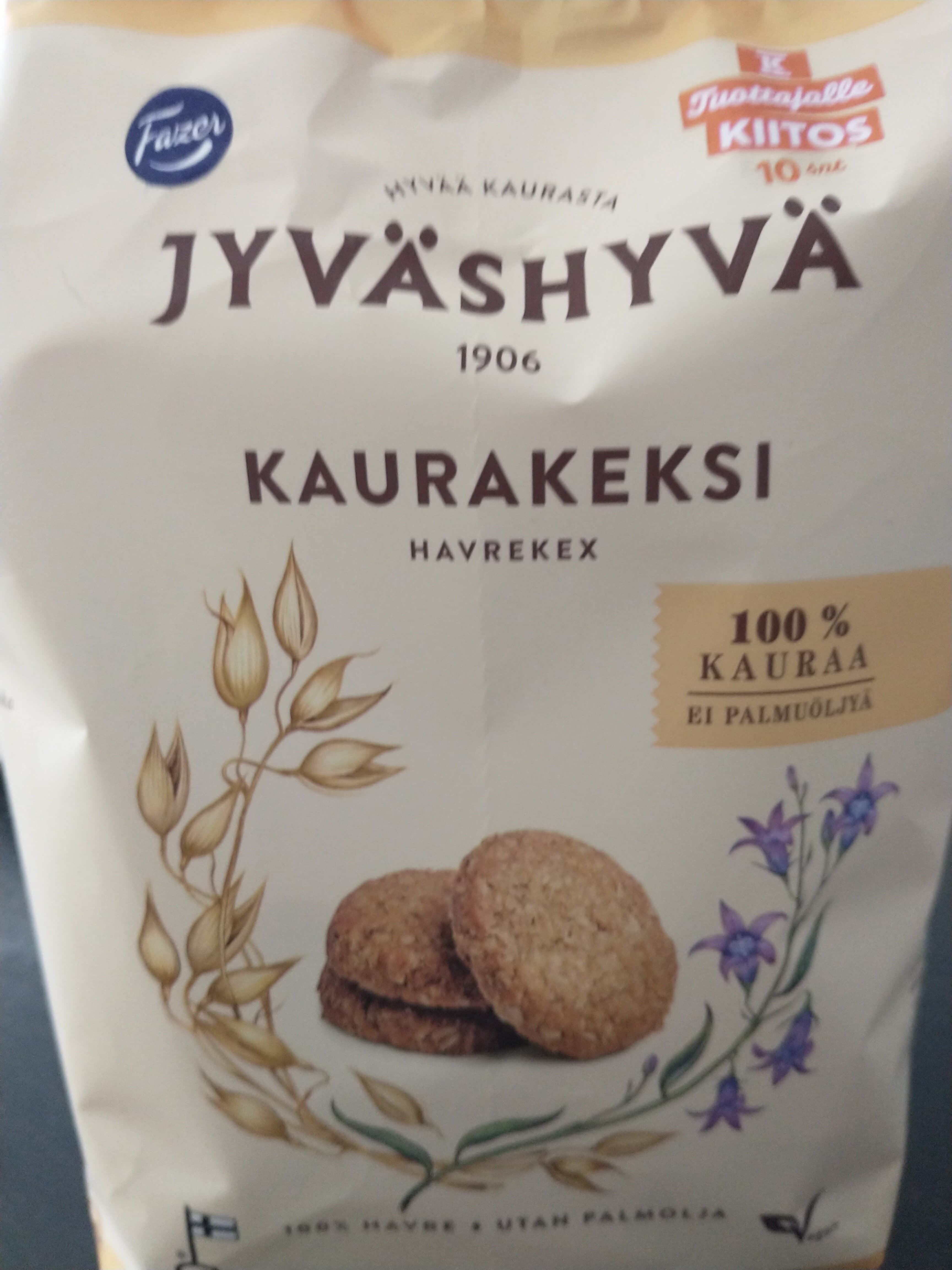 Fazer Jyväshyvä kaurakeksi packshot