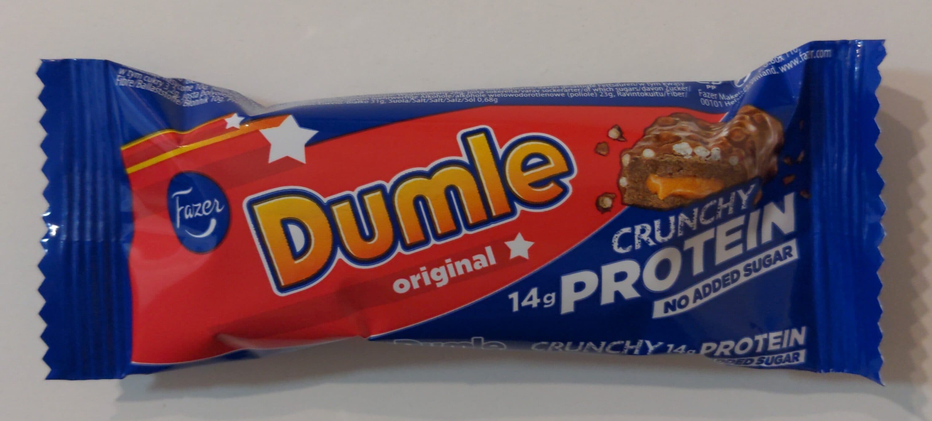 Fazer Dumle Proteiinipatukka packshot