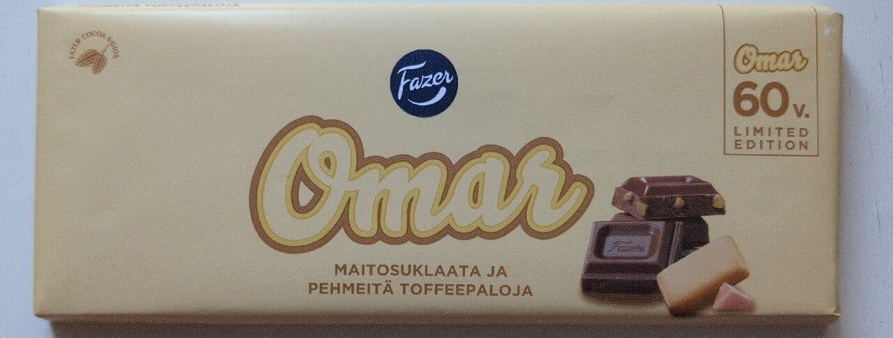 Fazer Omar Maitosuklaa packshot