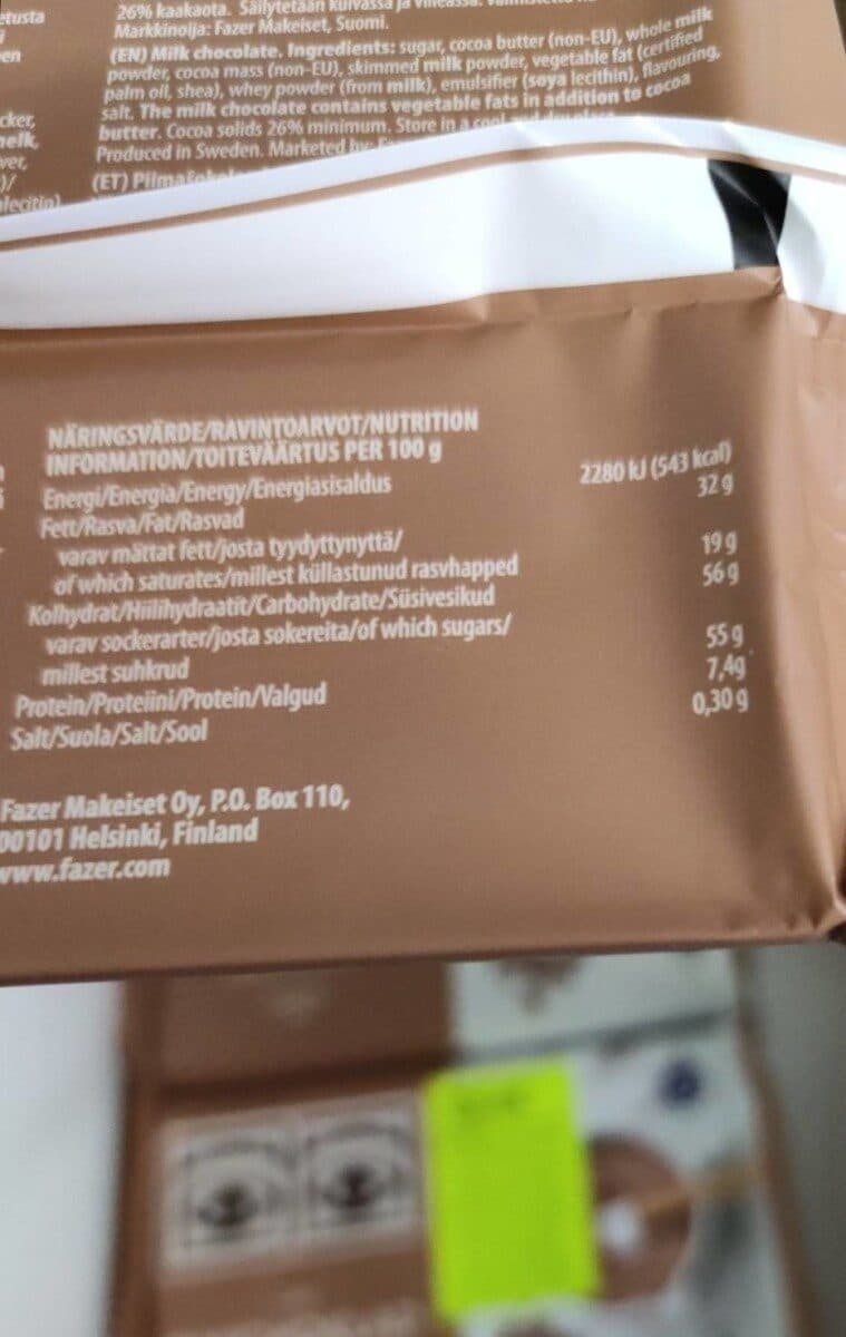 Fazer Bakchoklad packshot