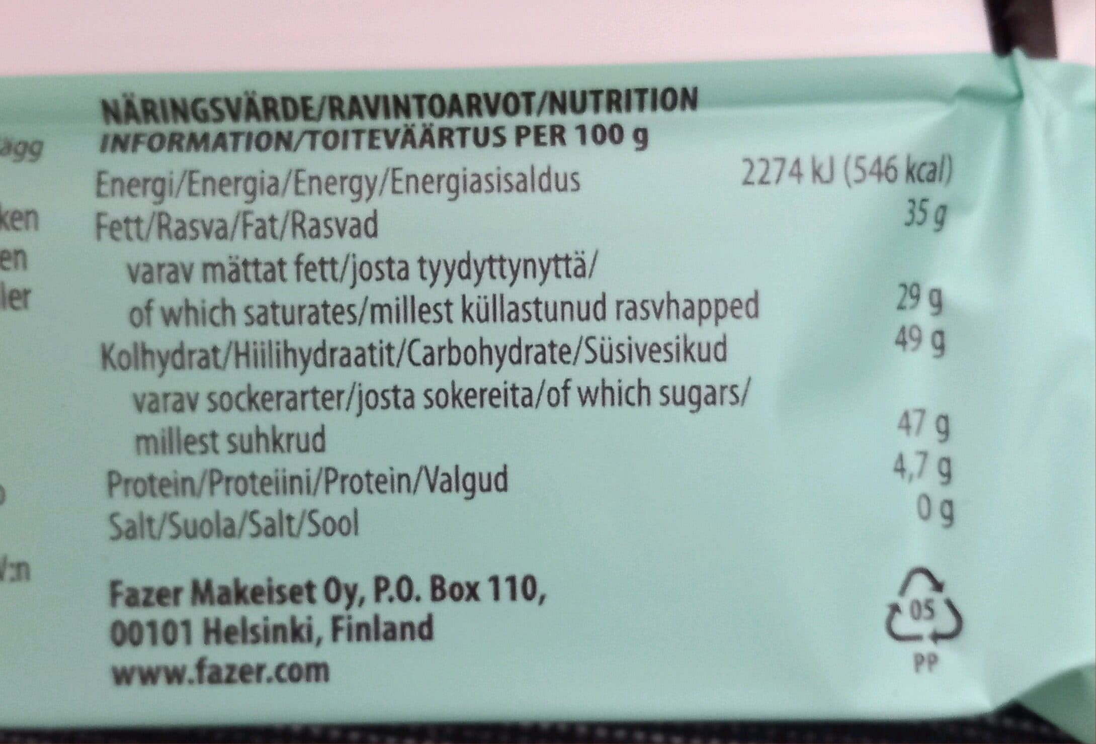 Fazer Mörk Dekor packshot