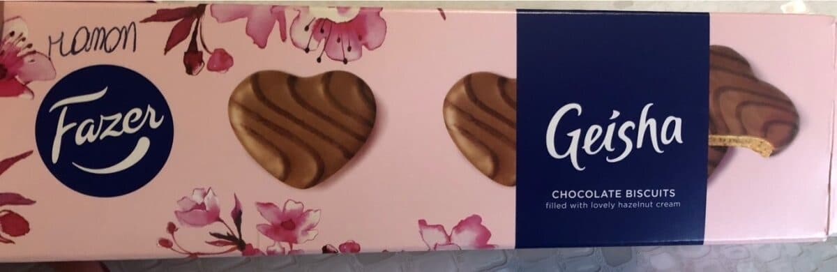 Fazer Geisha Suklaakuorrutettu Keksi packshot