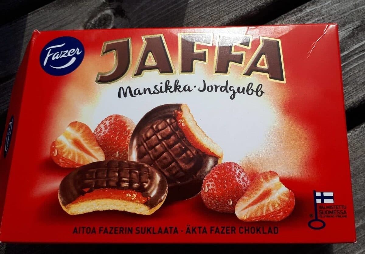 Fazer Jaffa mansikka packshot