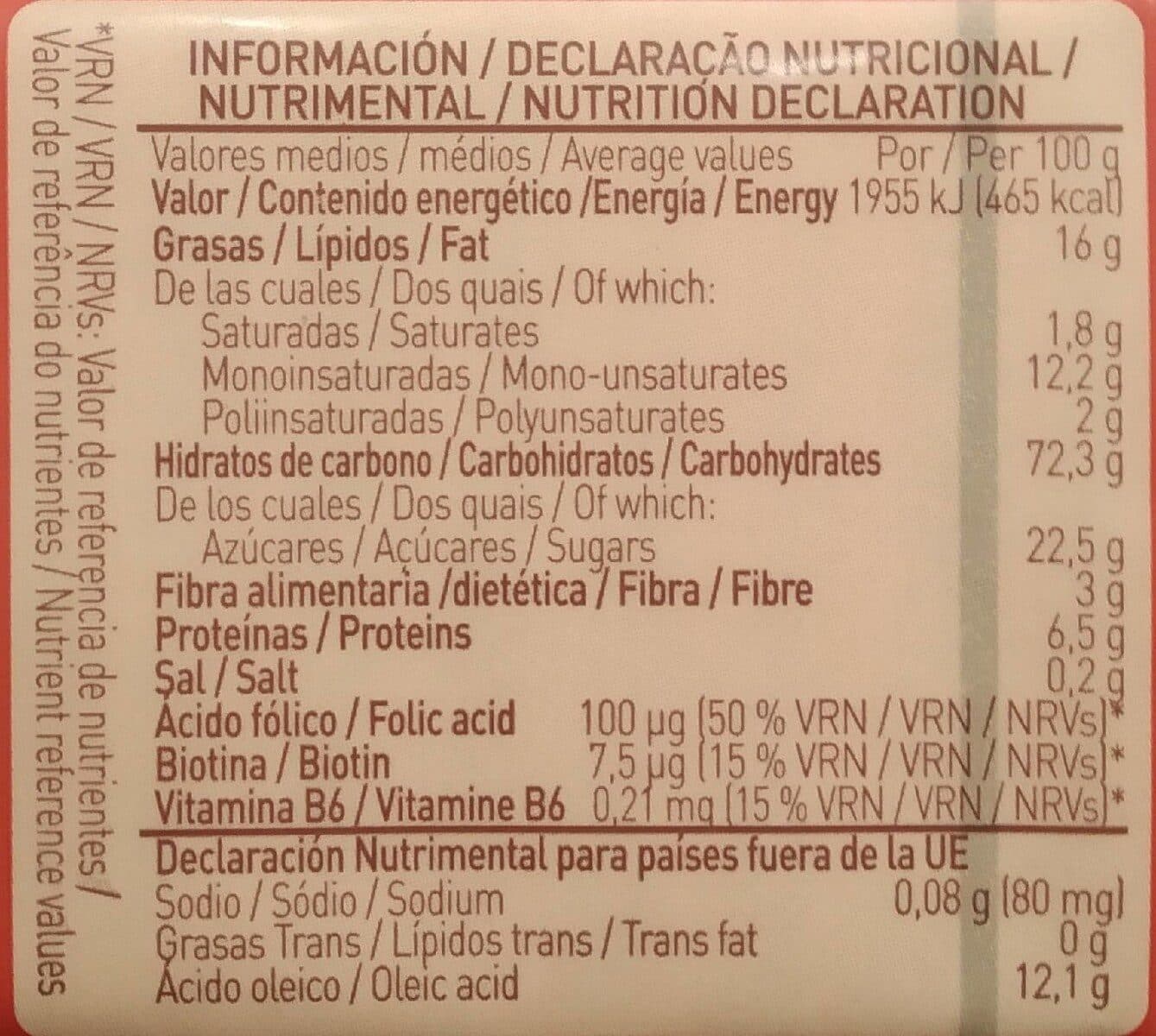 Open Food Facts Galletas con almendra y zanahoria packshot