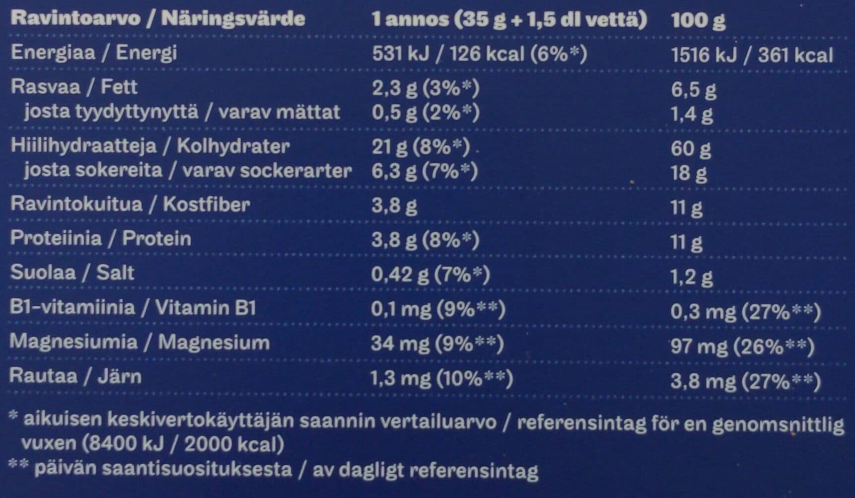 Elovena Annospikapuuro omena & kaneli packshot