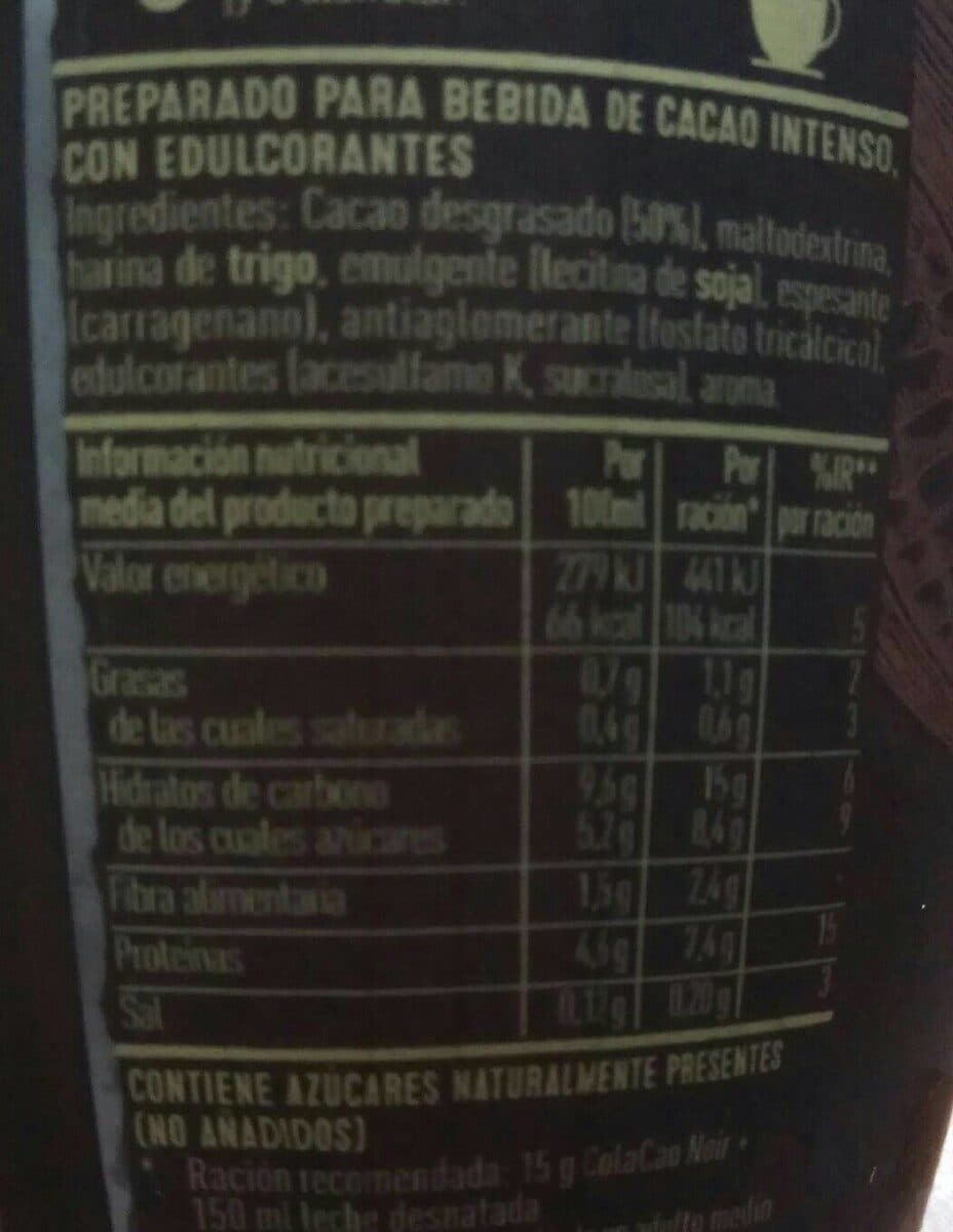 Cola Cao Cola cao noir packshot