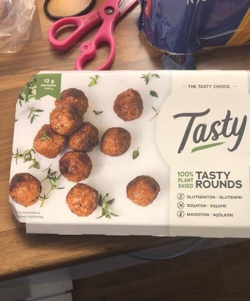 Tasty Vegan meatballs packshot