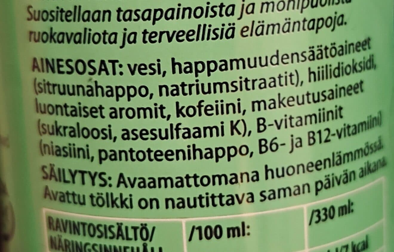 R Go! Lime-Sitruuna Sokeriton packshot