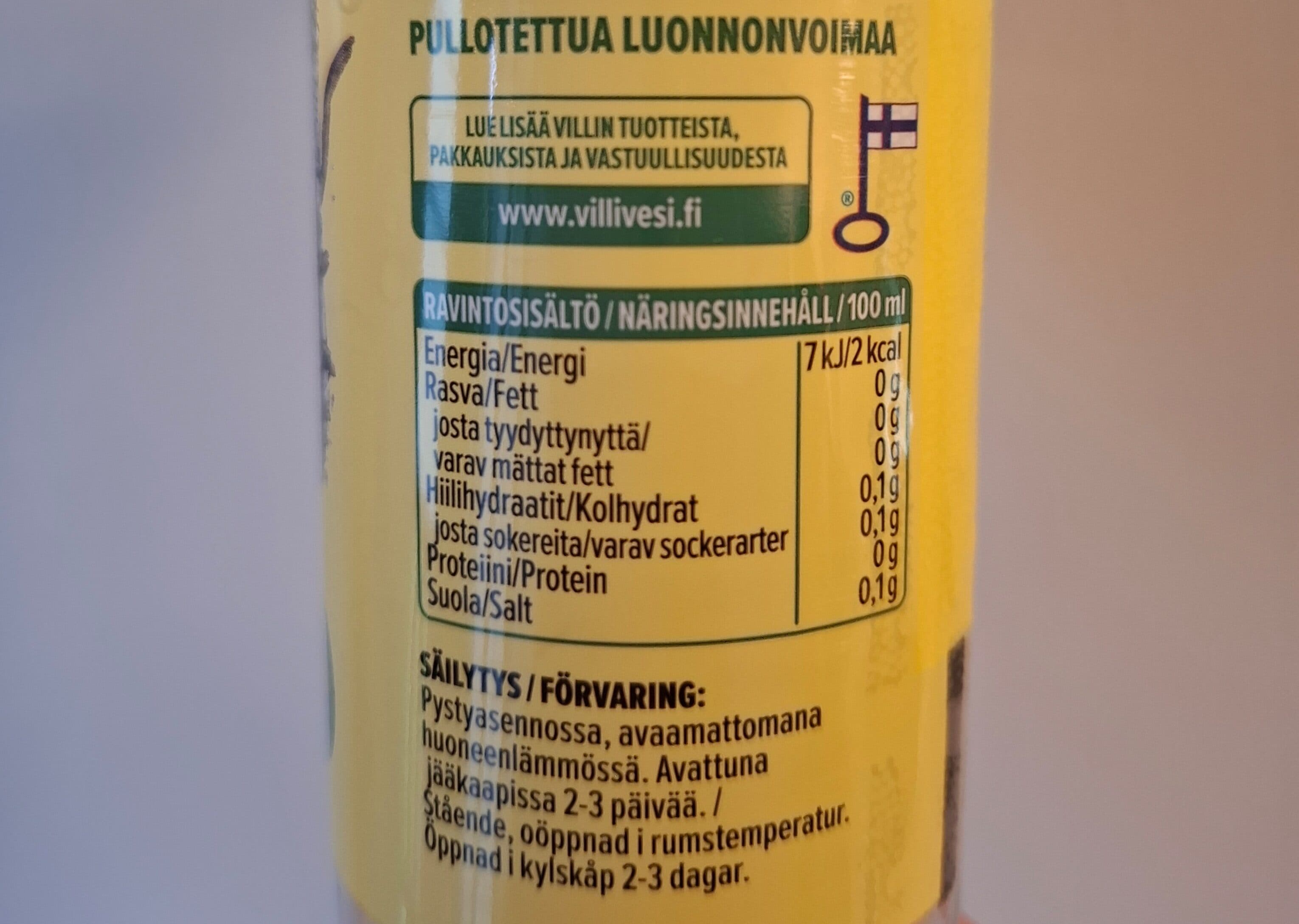 Villi VICHY sitruuna packshot