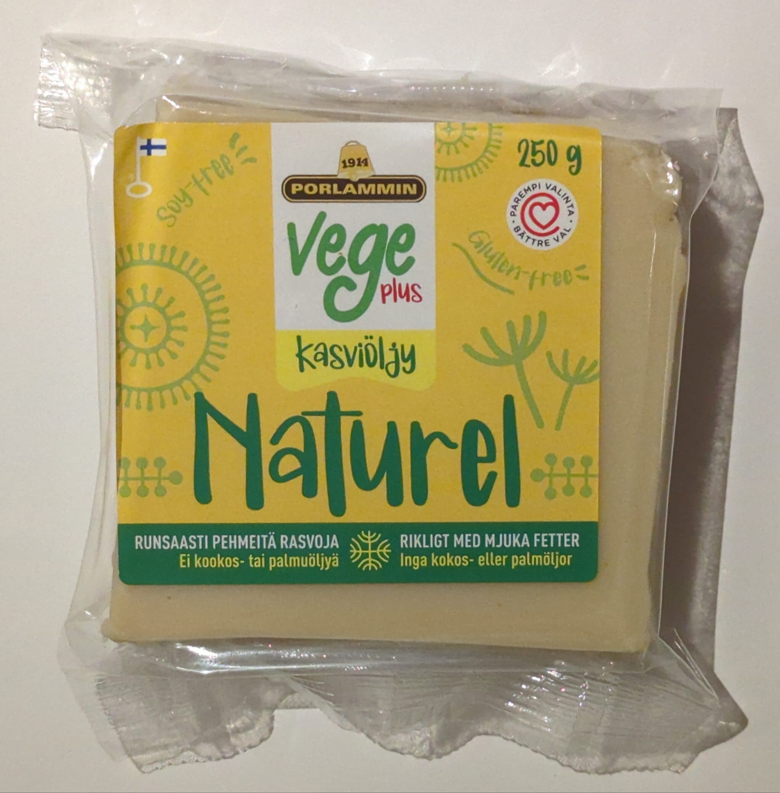 Porlammin Vege Plus Kasviöljy Naturel packshot
