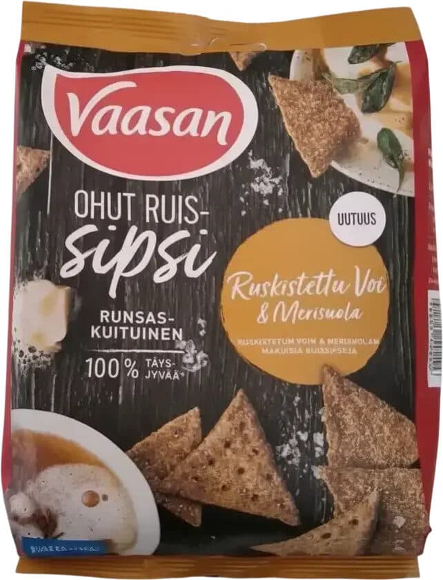 Ohut ruissipsi ruskistettu voi & merisuola packshot