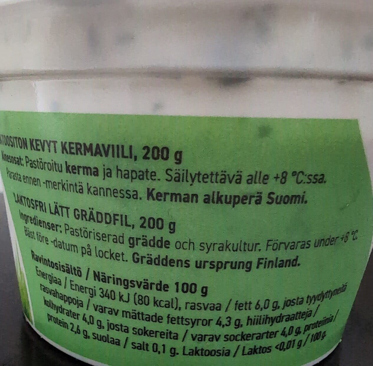 Maitokolmio Kevyt Kermaviili packshot
